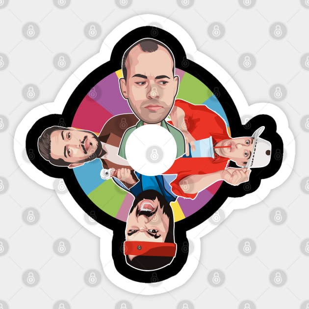 Impractical Jokers - Awesome Spinner Illustration Sticker by WaltTheAdobeGuy